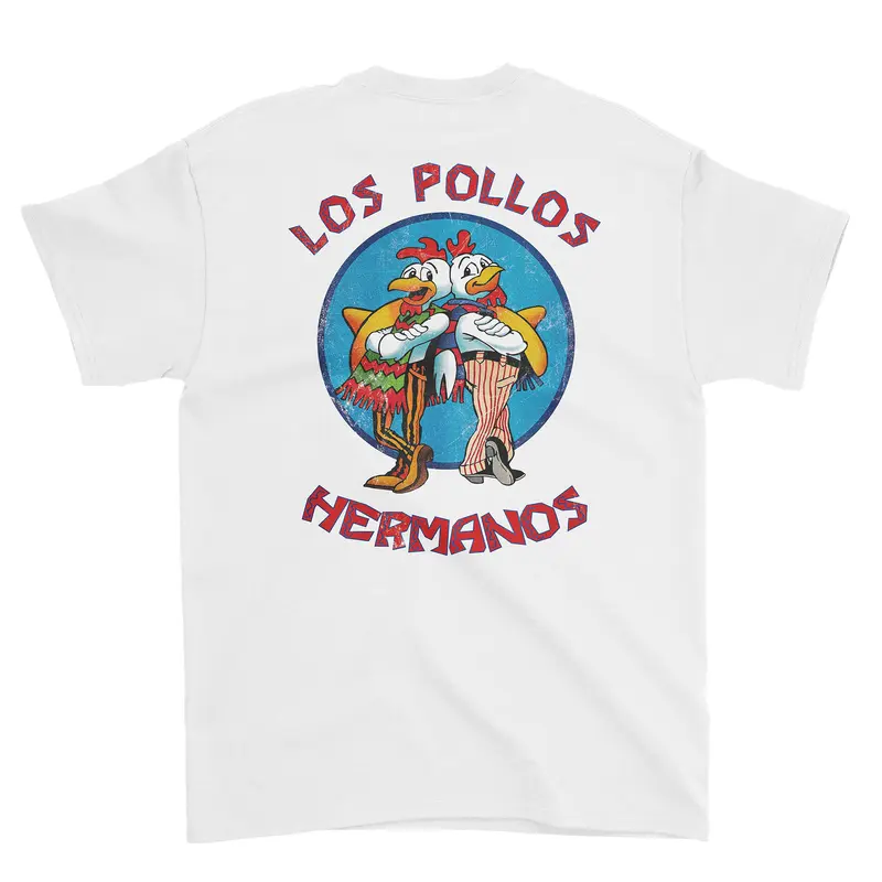 Los Pollos Hermanos Breaking Bad Men's T-shirt（Double-sided Print）