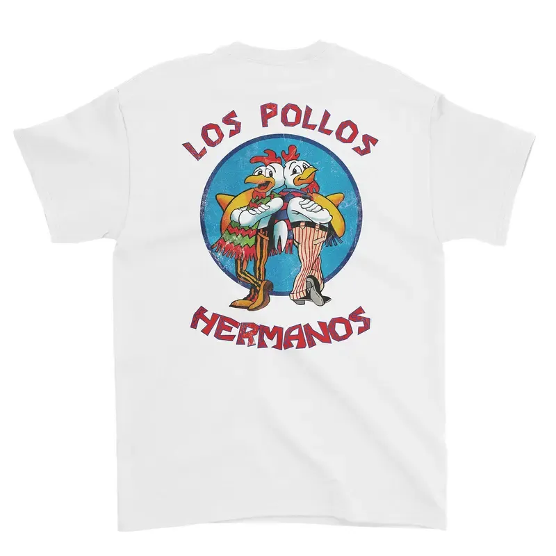 Los Pollos Hermanos Breaking Bad Men's T-shirt（Double-sided Print）
