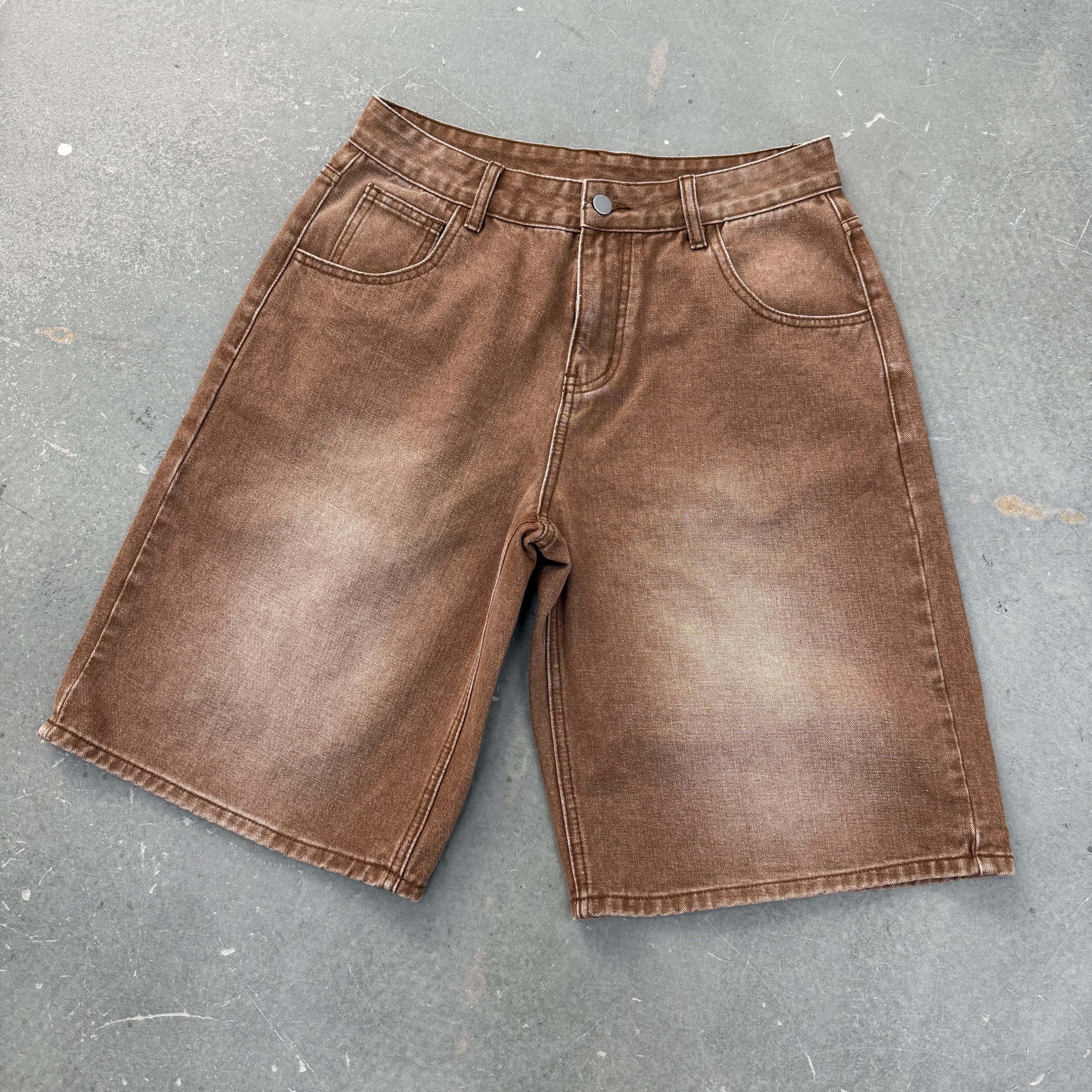 Vintage Casual Baggy Jorts Denim Shorts