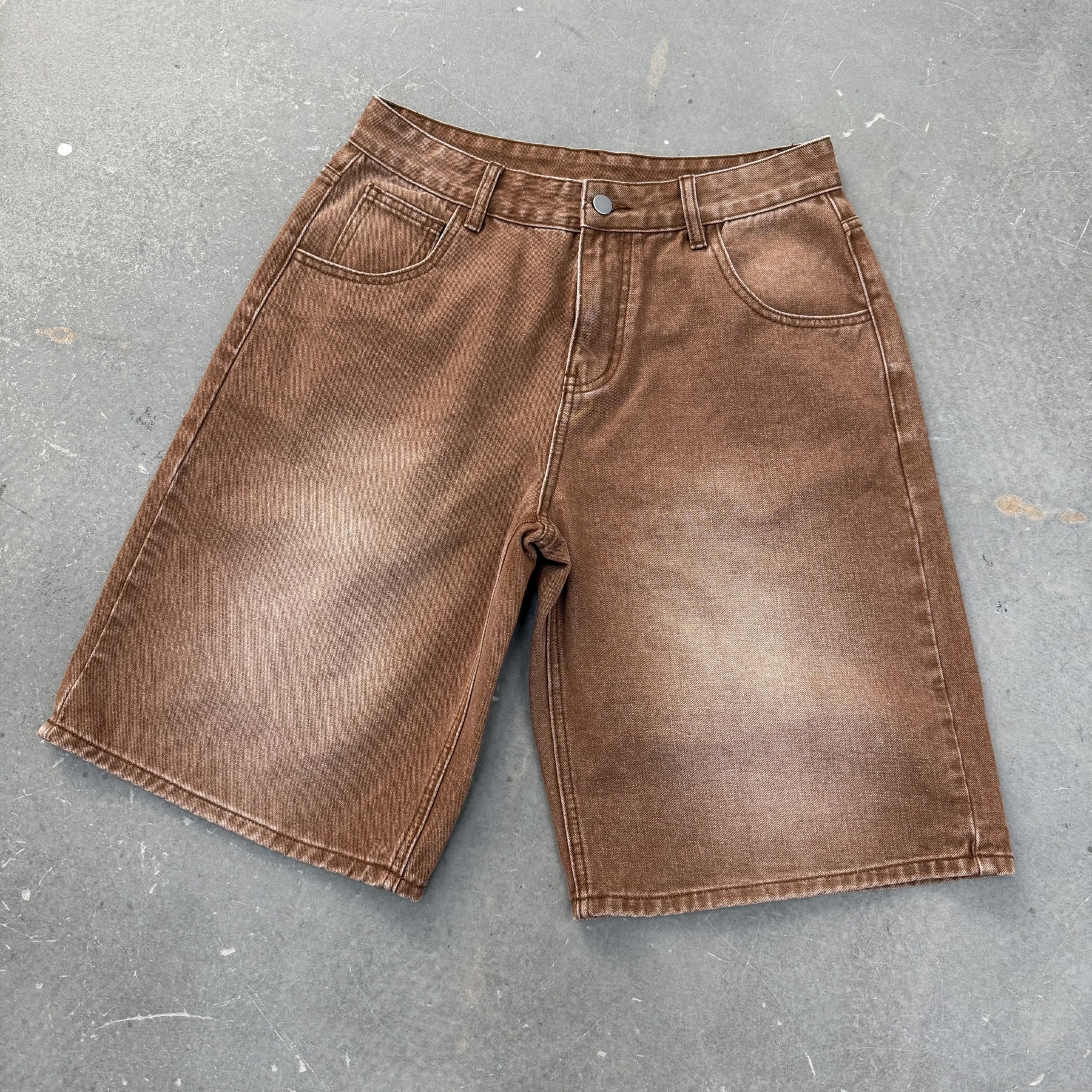 Vintage Casual Baggy Jorts Denim Shorts