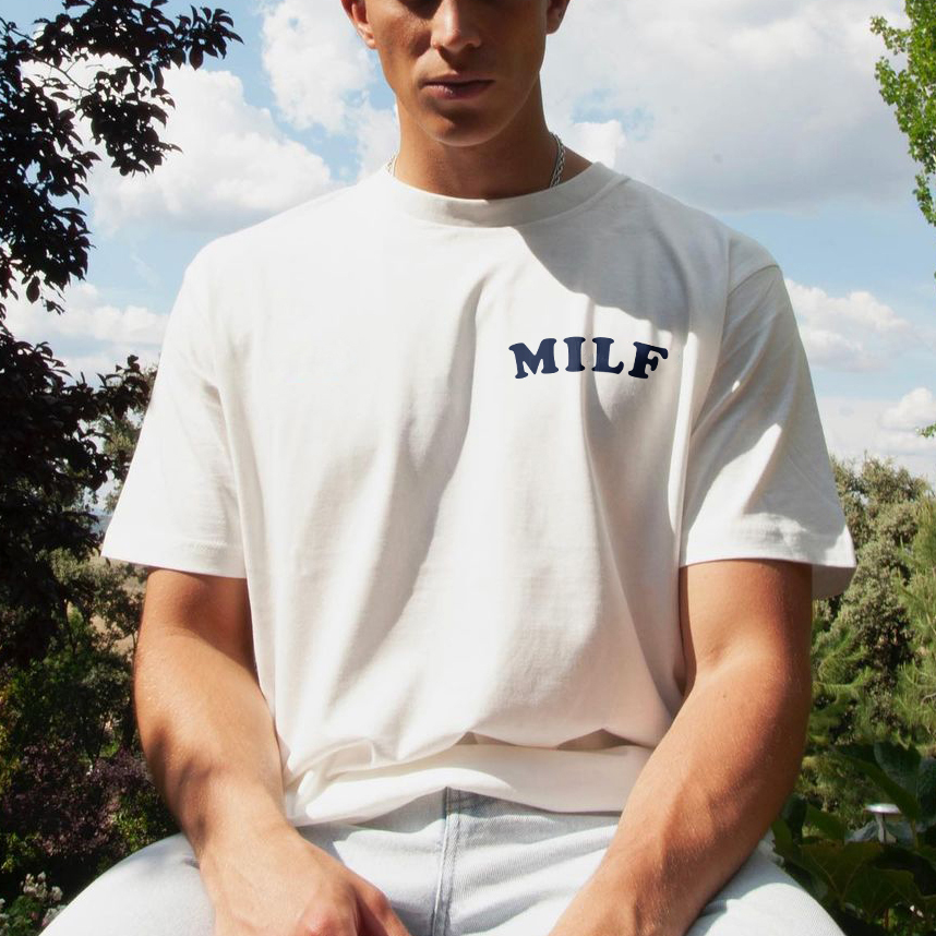 MILF Man I Love Frogs Printed T-shirt（Double-sided Print）