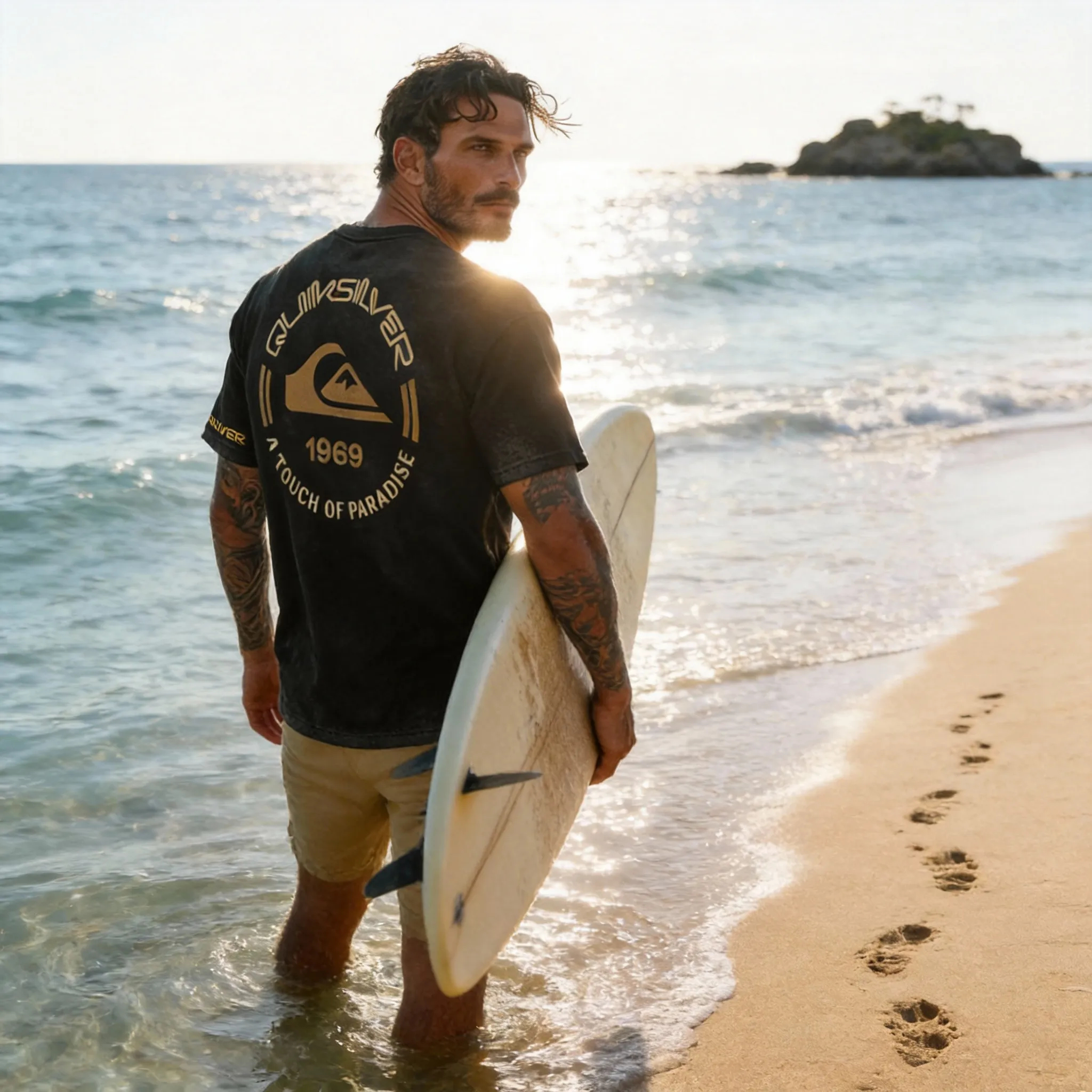 Quiksilver 1969 Vintage Paradise Printed Men's T-shirt