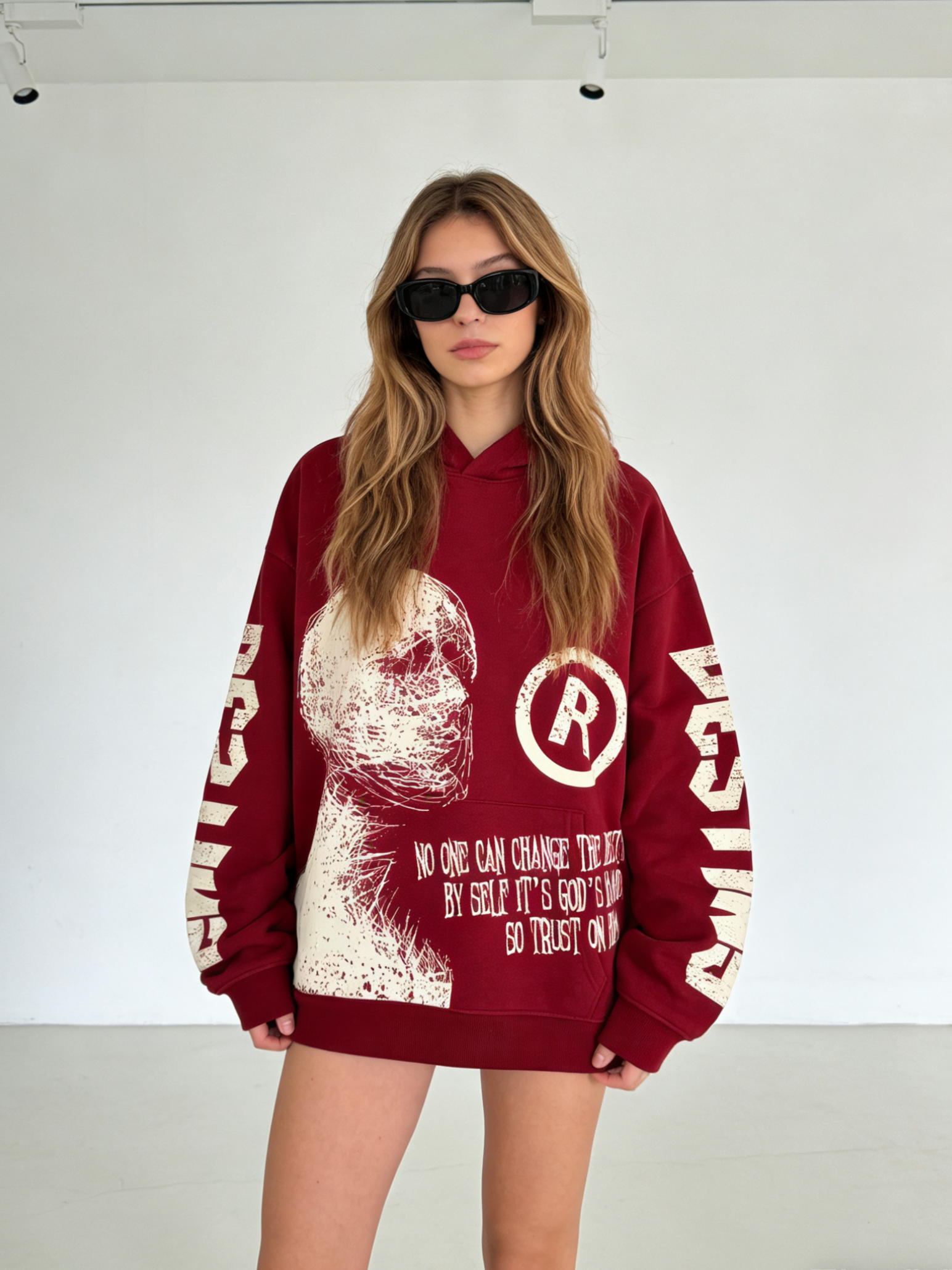 Vintage Destiny Mummy Graphic Oversized Hoodie