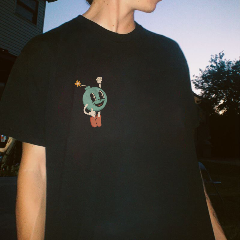 Hang In There It Gets Worse Printed T-shirt（Double-sided Print）