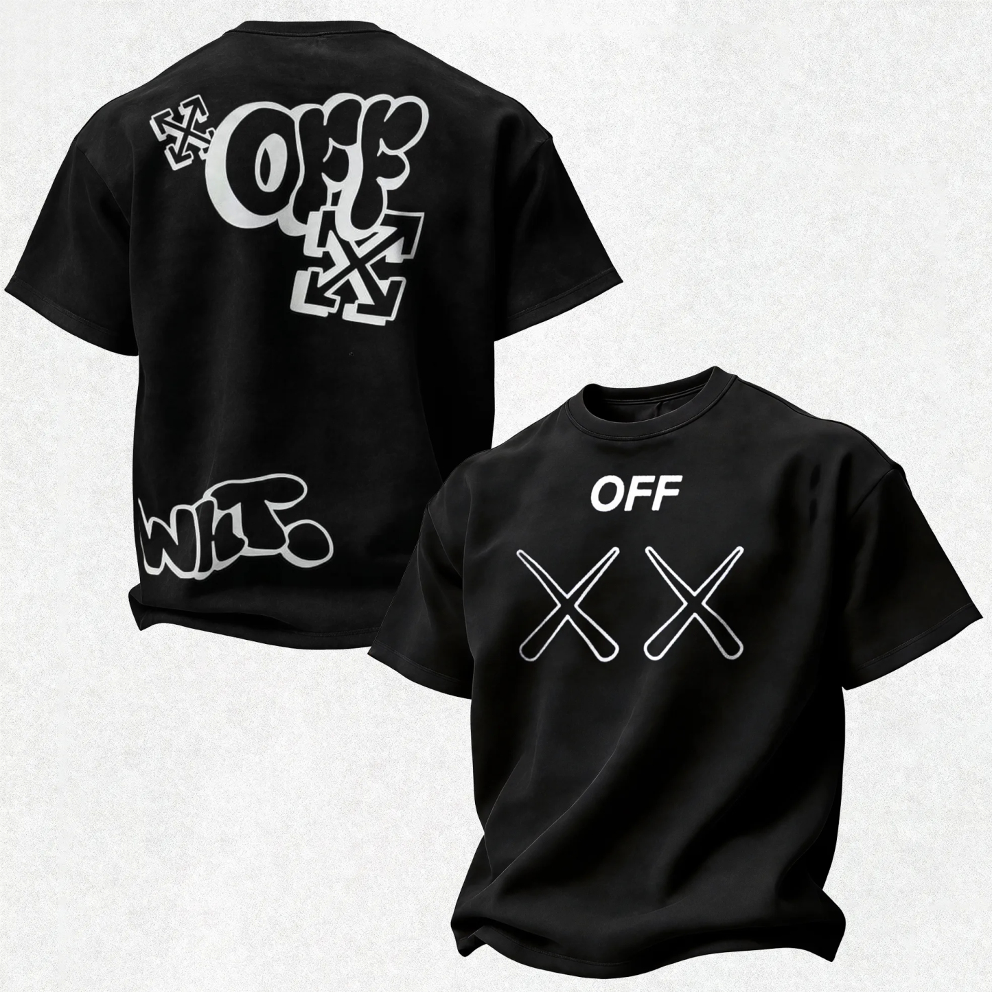 Off-White Graffiti Off Text Arrow Printed Men's T-shirt