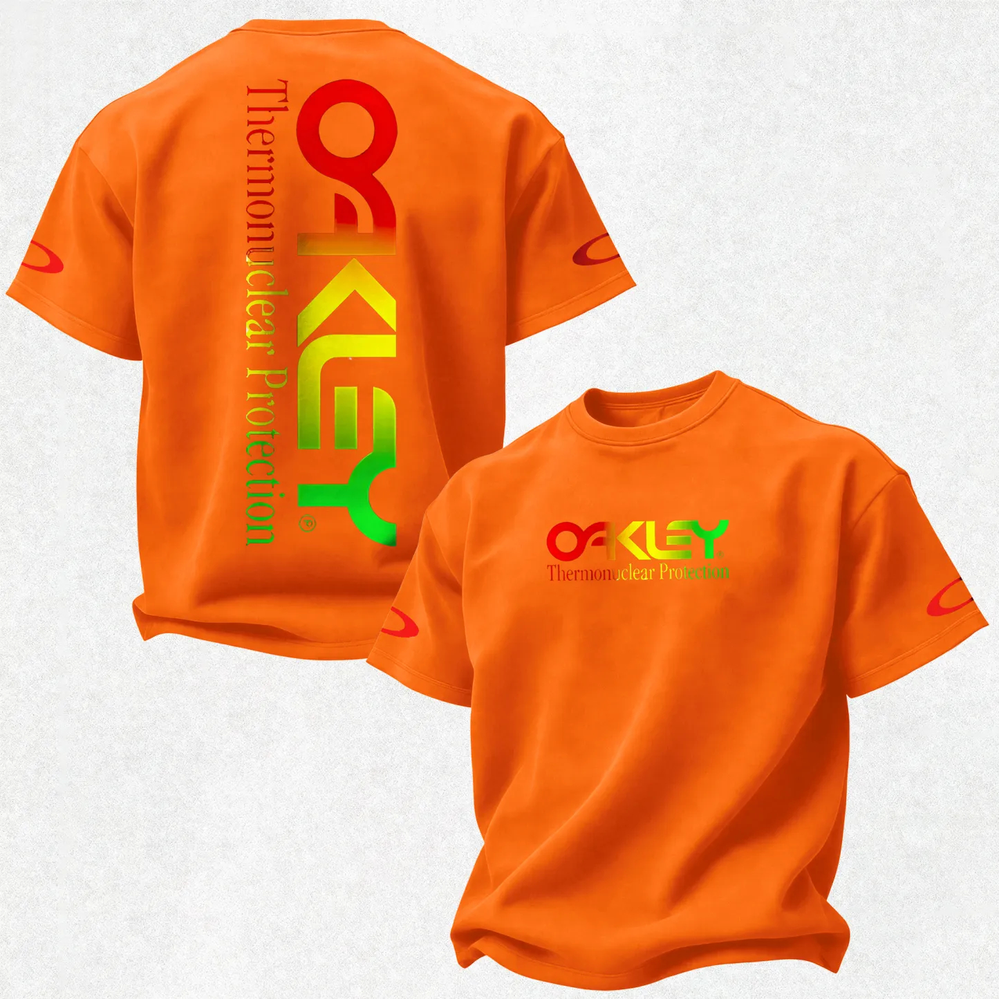 Oakley Thermonuclear Gradient Text Printed Men's T-shirt