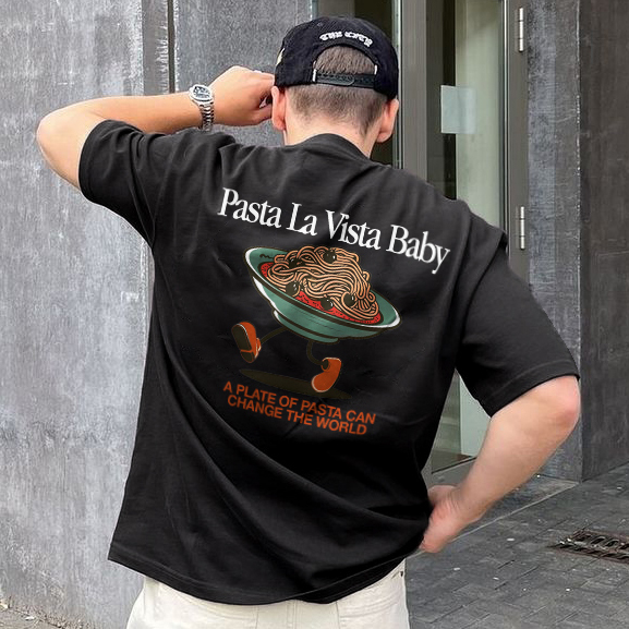 Pasta La Vista Baby Printed T-shirt（Double-sided Print）