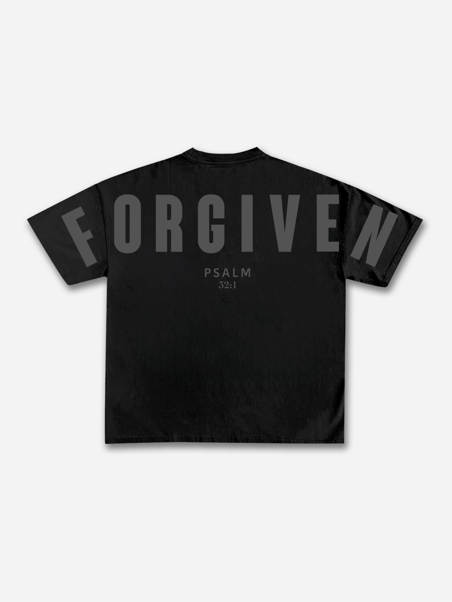 Forgiven Psalm 32：1 Print T-shirt