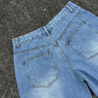 Vintage Casual Baggy Jorts Denim Shorts