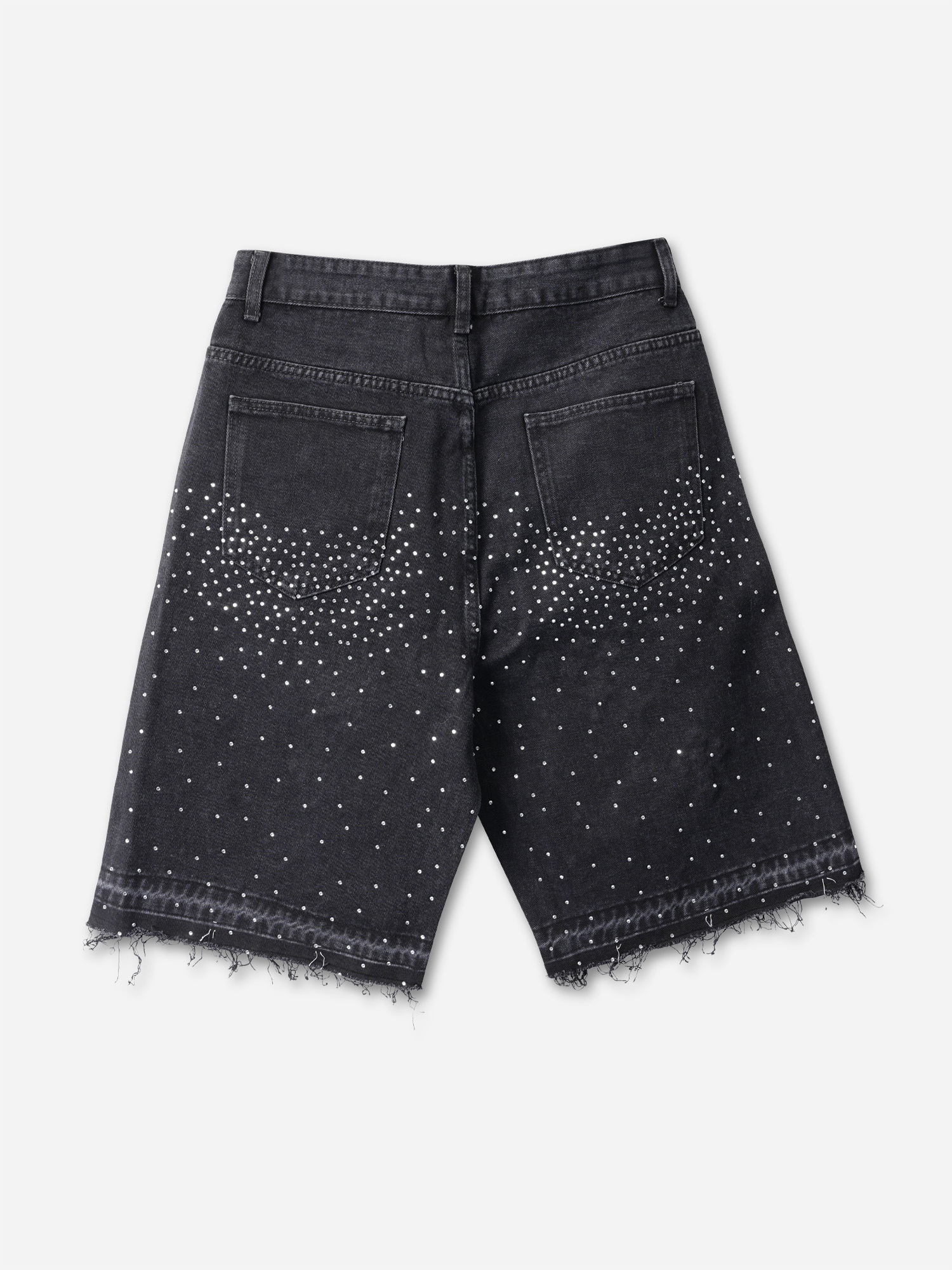 Hiphop Cross Hot Diamond Jorts Denim Shorts