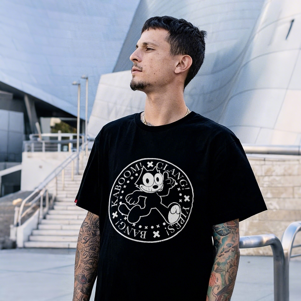 Kaboom! Clang! Bang! Yipee! Printed Men's T-shirt（Double-sided Print）