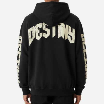 Vintage Destiny Mummy Graphic Oversized Hoodie