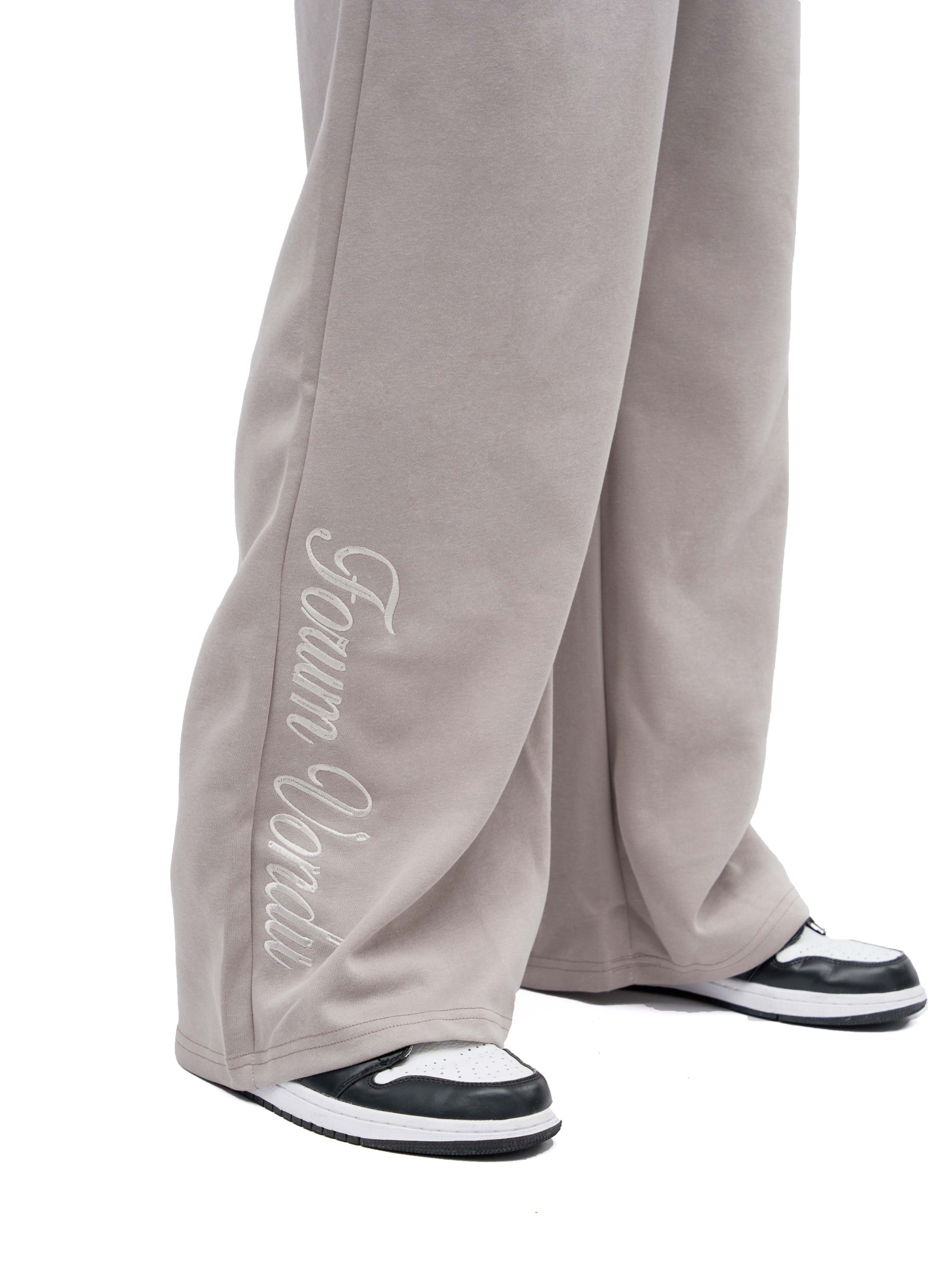 Sopula Embroidery Star Double Waistband Baggy Sweatpants