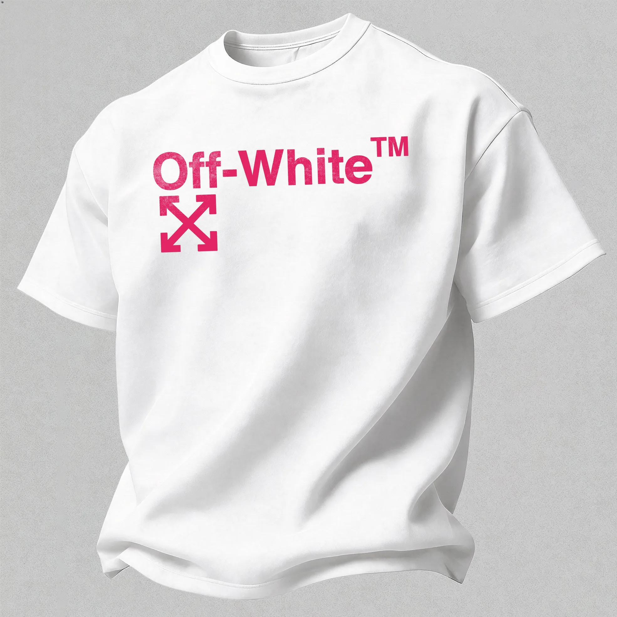 Off-White Spray Paint Arrow 99 Printed Men's T-shirt