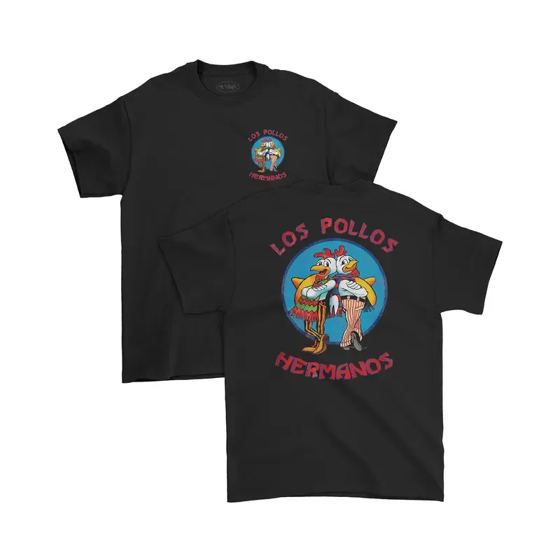 Los Pollos Hermanos Breaking Bad Men's T-shirt（Double-sided Print）