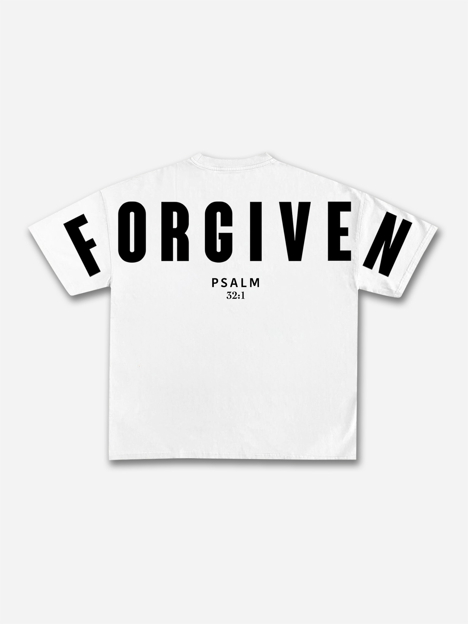 Forgiven Psalm 32：1 Print T-shirt