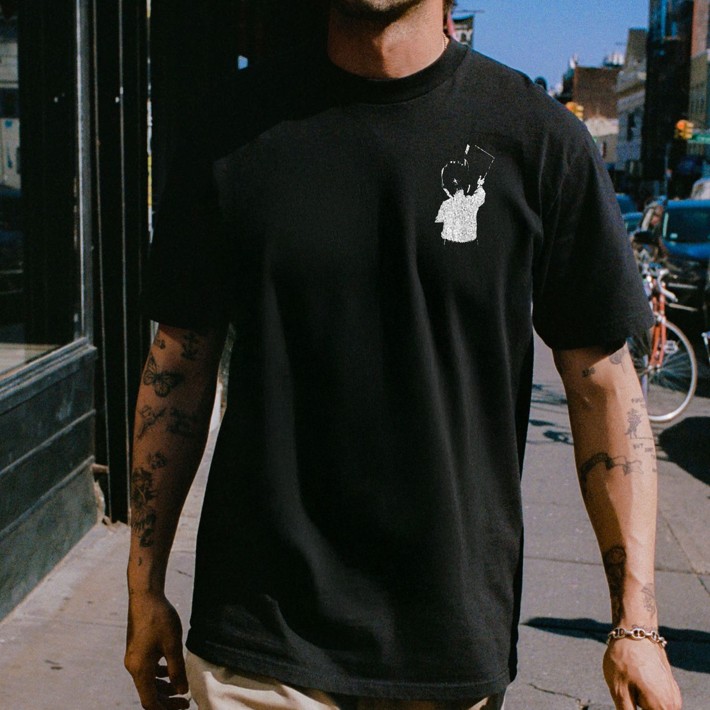 Technics Teach Them Well Printed T-shirt（Double-sided Print）