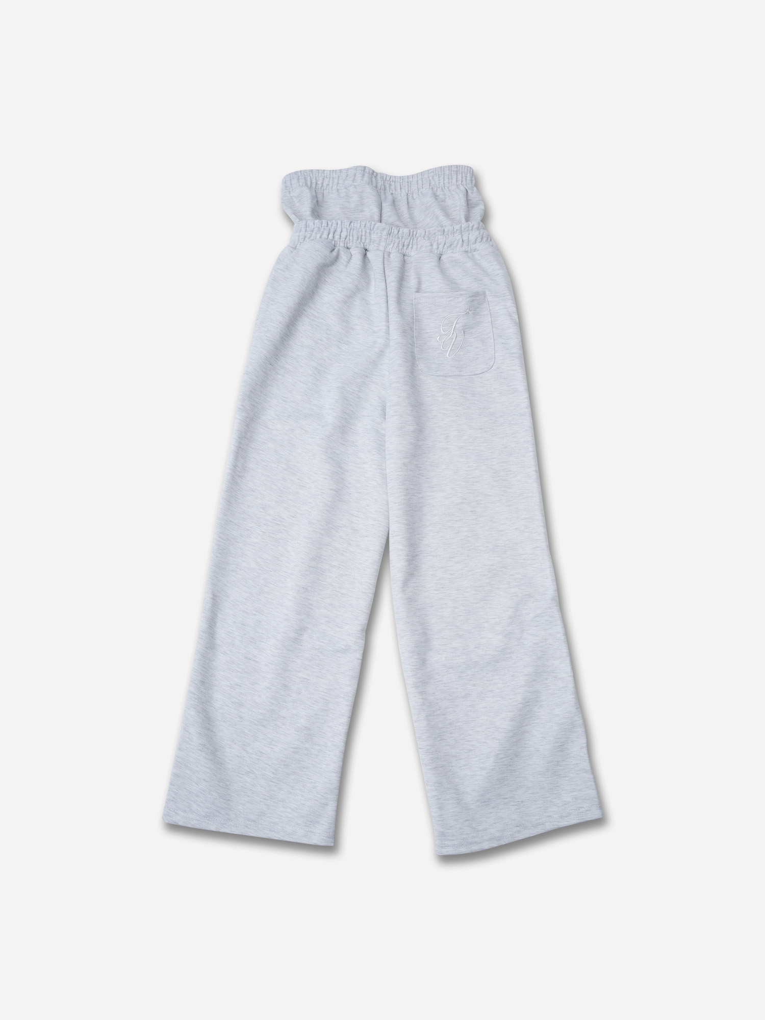 Hiphop Double Waistband Design With Star Embroidery Sweatpants