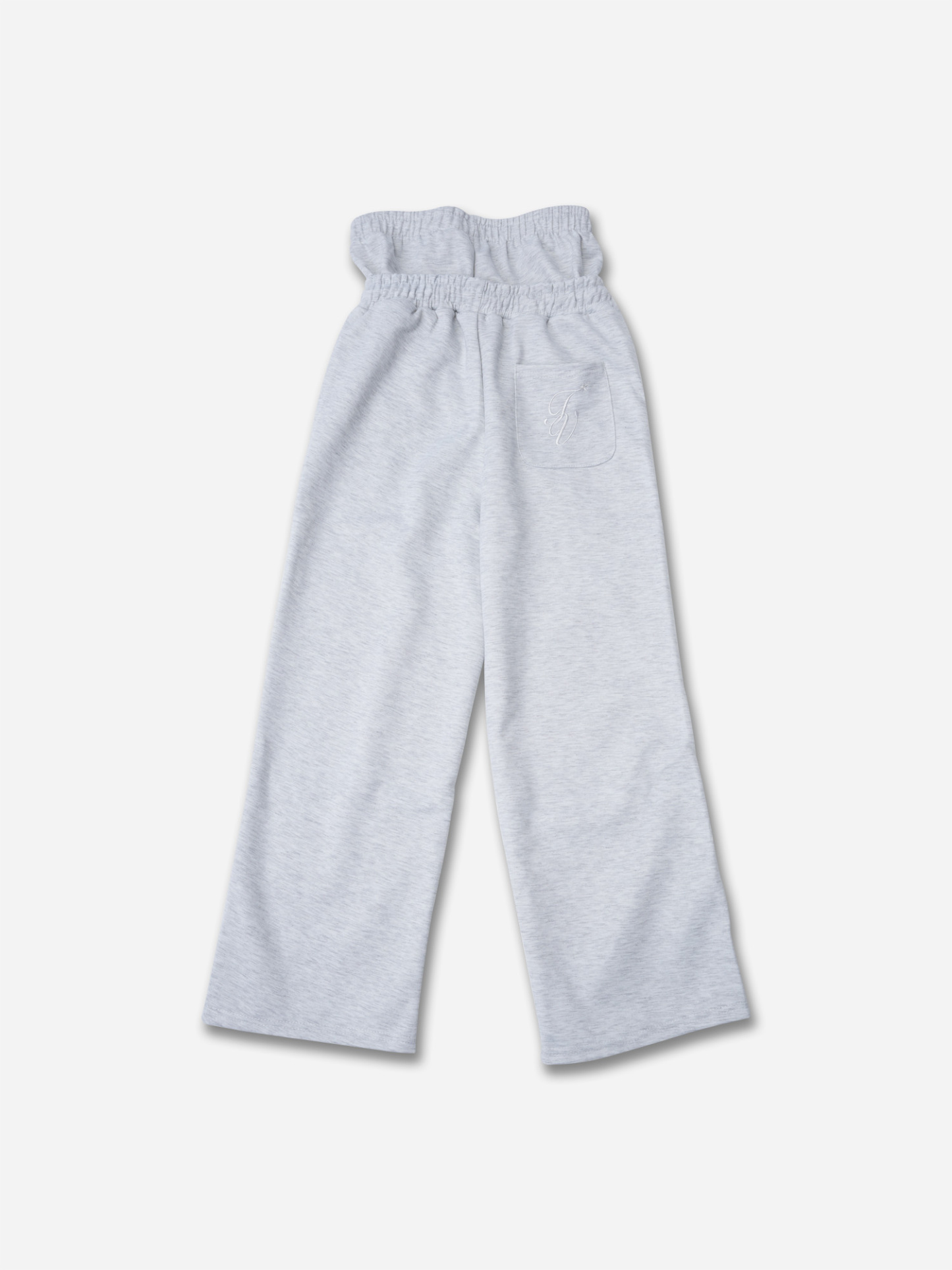 Hiphop Double Waistband Design With Star Embroidery Sweatpants