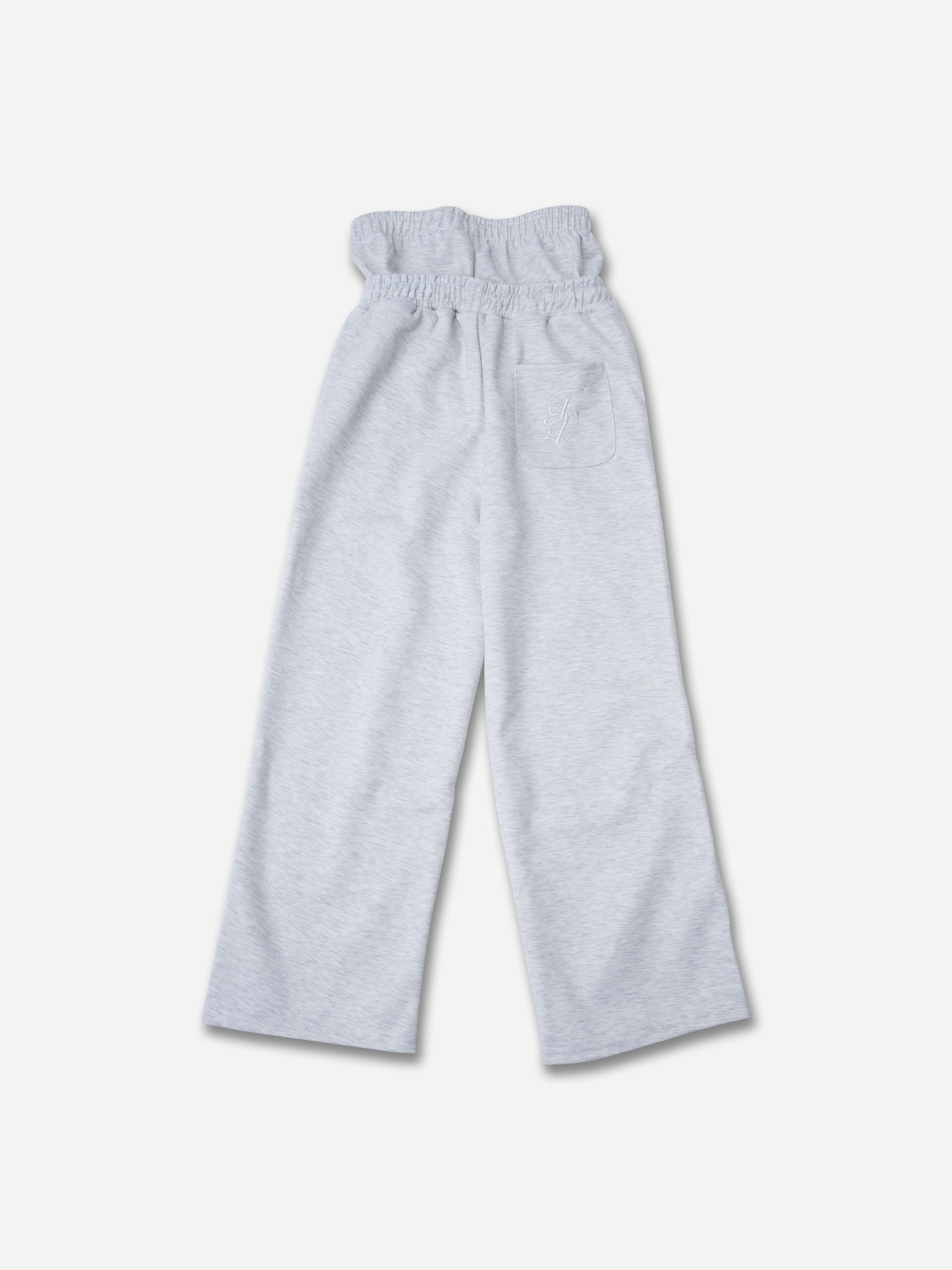 Hiphop Double Waistband Design With Star Embroidery Sweatpants