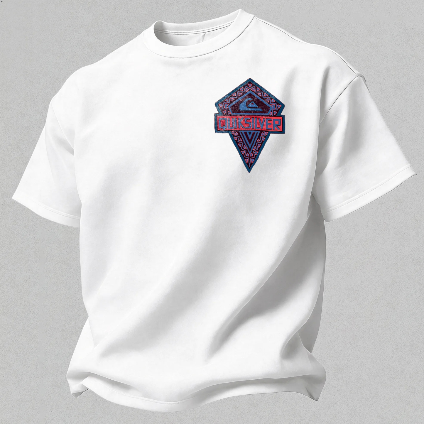 Quiksilver Simple Wave Logo Printed Men's T-shirt