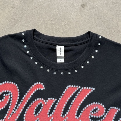 Valley Prayer Angel Vintage Distressed Graphic Cotton T-shirt