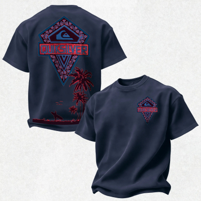 Quiksilver Simple Wave Logo Printed Men's T-shirt