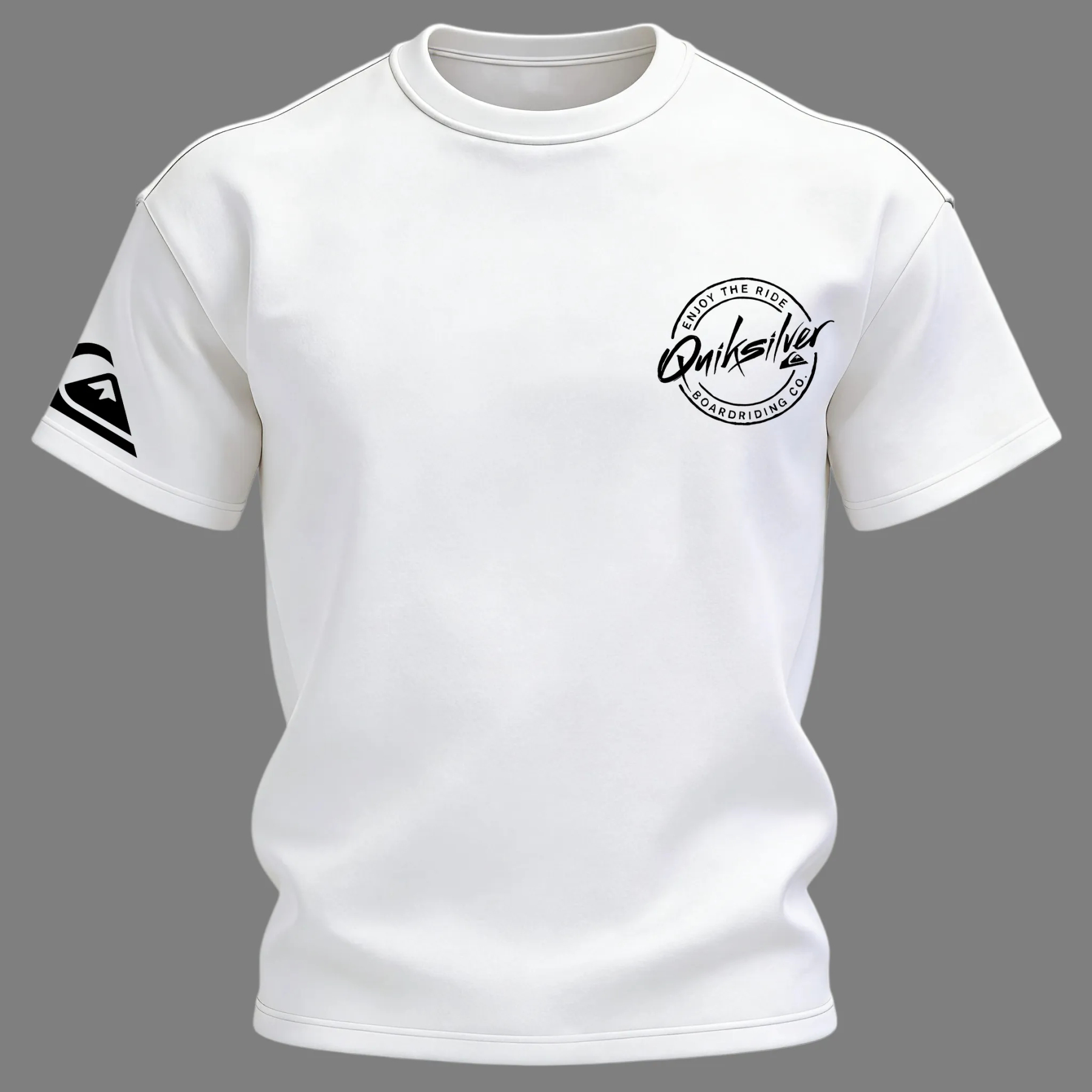 Quiksilver Enjoy The Ride Circle Logo Printed Men's T-shirt