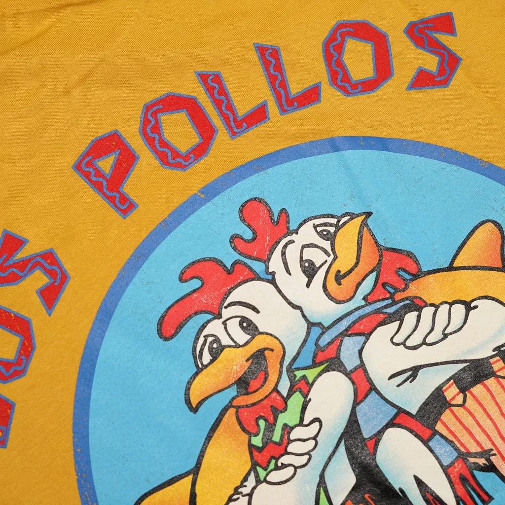 Los Pollos Hermanos Breaking Bad Men's T-shirt（Double-sided Print）