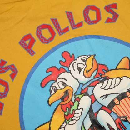 Los Pollos Hermanos Breaking Bad Men's T-shirt（Double-sided Print）