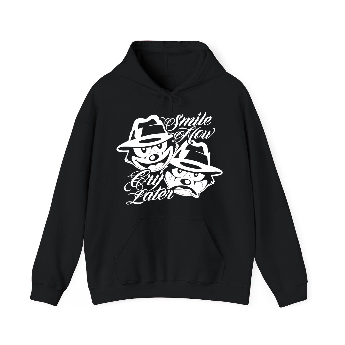 Smile Now Cry Later Printed Men's Hoodie（Double-sided Print）