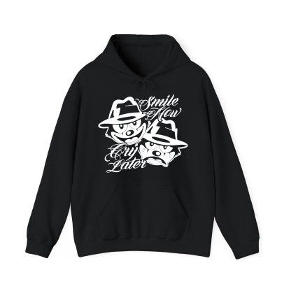 Smile Now Cry Later Printed Men's Hoodie（Double-sided Print）