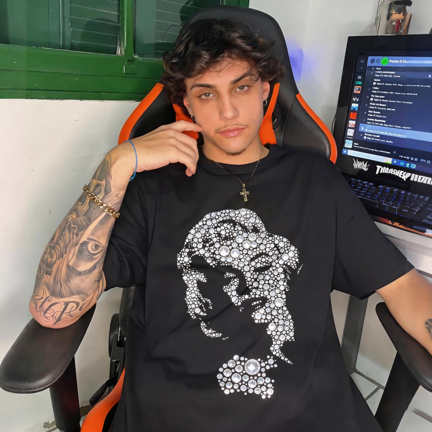 Prince Profile Portrait Graphic T-Shirt