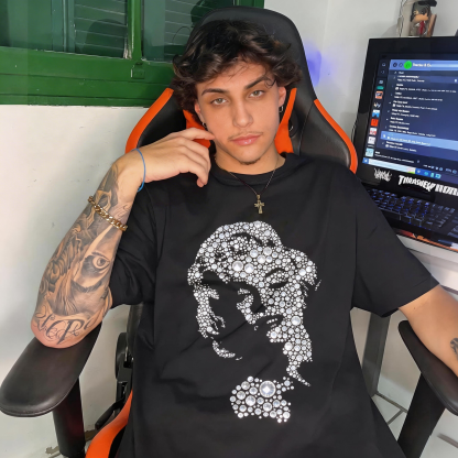 Prince Profile Portrait Graphic T-Shirt