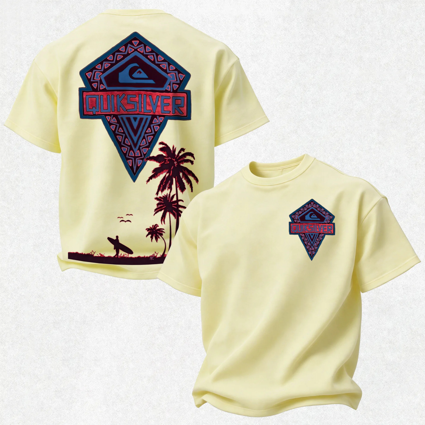 Quiksilver Simple Wave Logo Printed Men's T-shirt