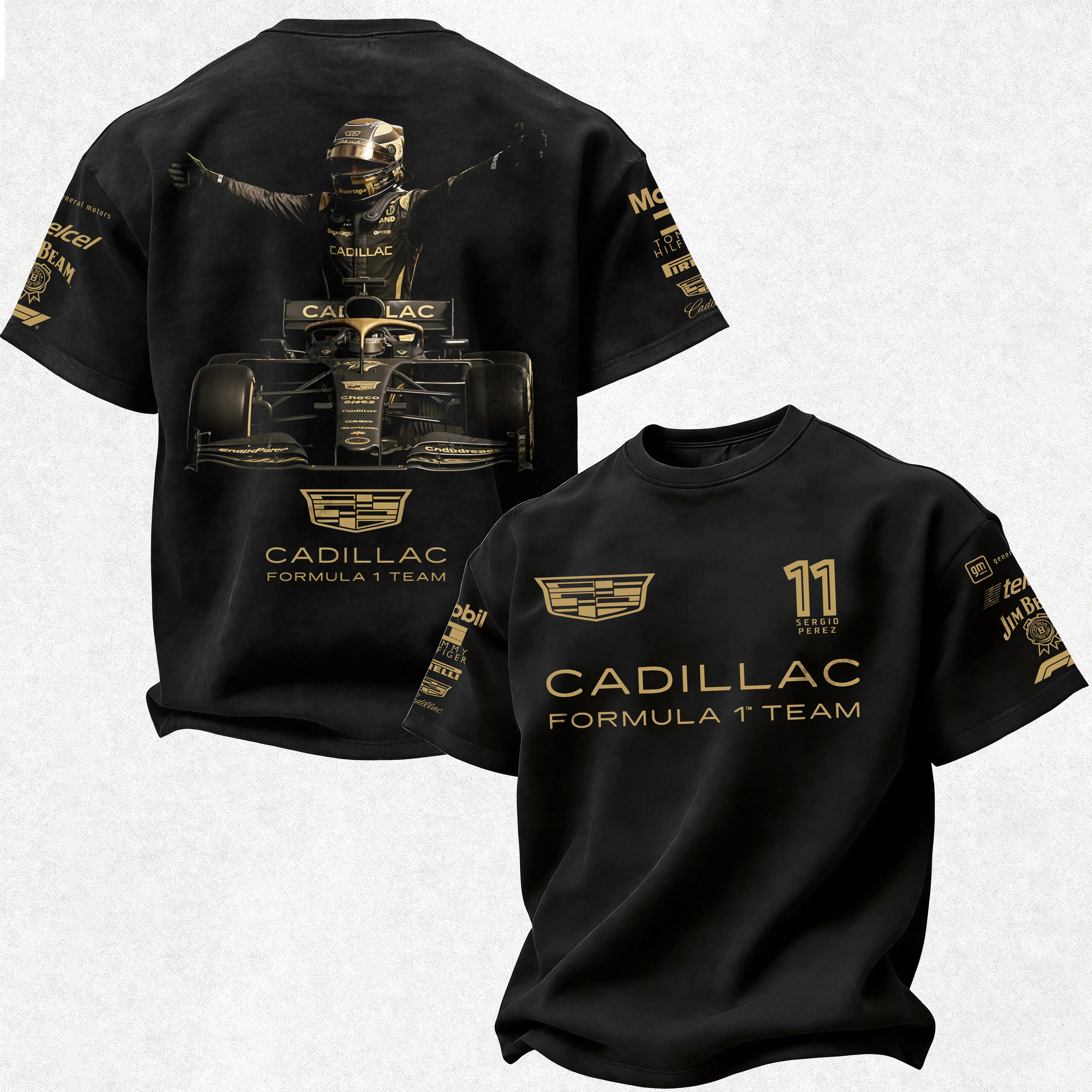 Cadillac Formula 1 Team, Sergio Perez 11 Printed Men's T-shirt