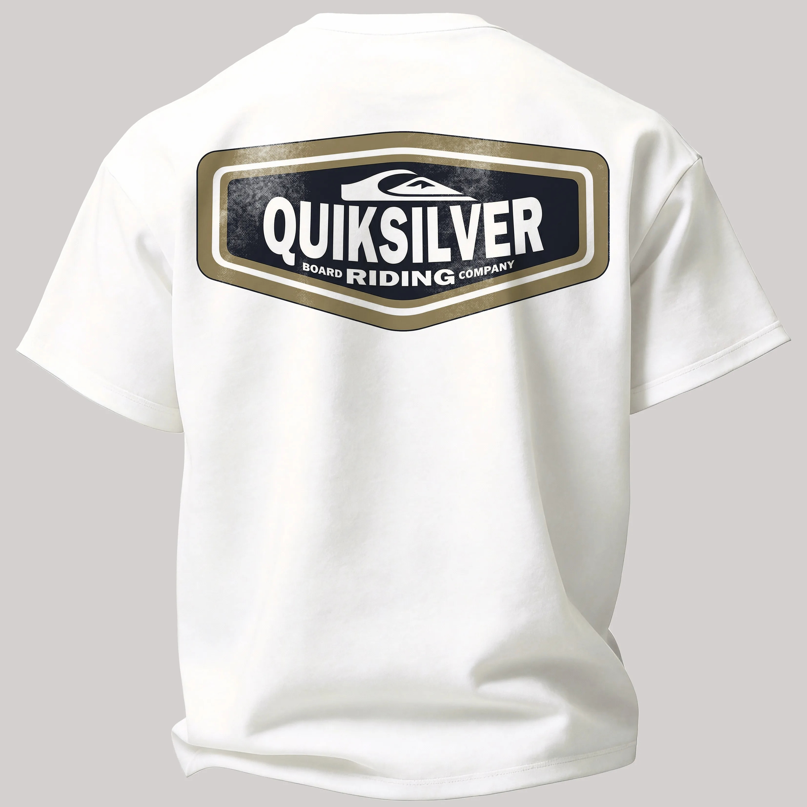 Quiksilver Vintage Board Riding Badge Printed Men's T-shirt