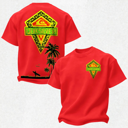 Quiksilver Simple Wave Logo Printed Men's T-shirt
