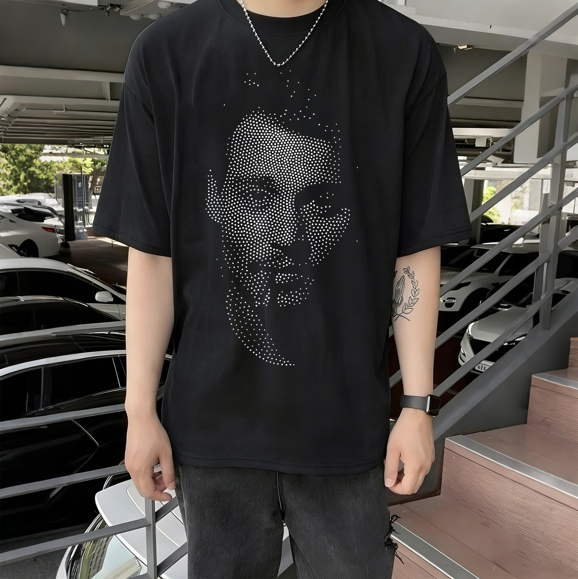 Tupac Shakur Profile Portrait Graphic T-Shirt