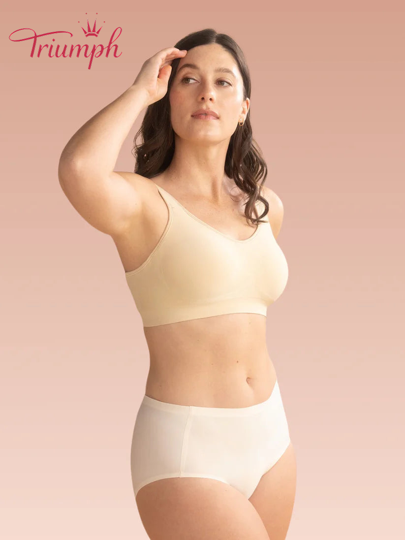 Triumph® 4-częściowy – Nowość 2026 💖 Półmiękki koronkowy biustonosz z haftem | Plus Size [65A–120H]