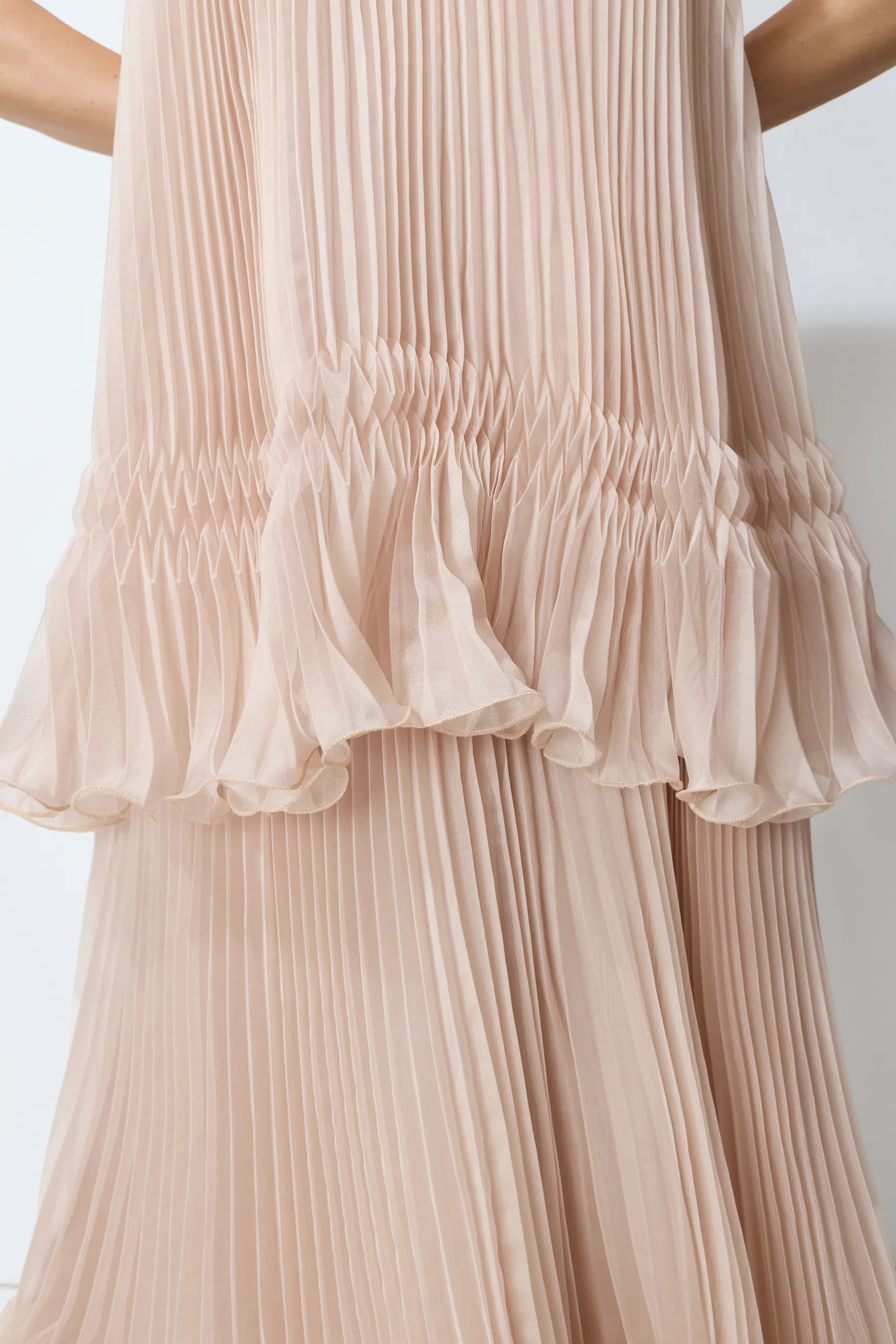 Celia Pink Backless Halter Dress