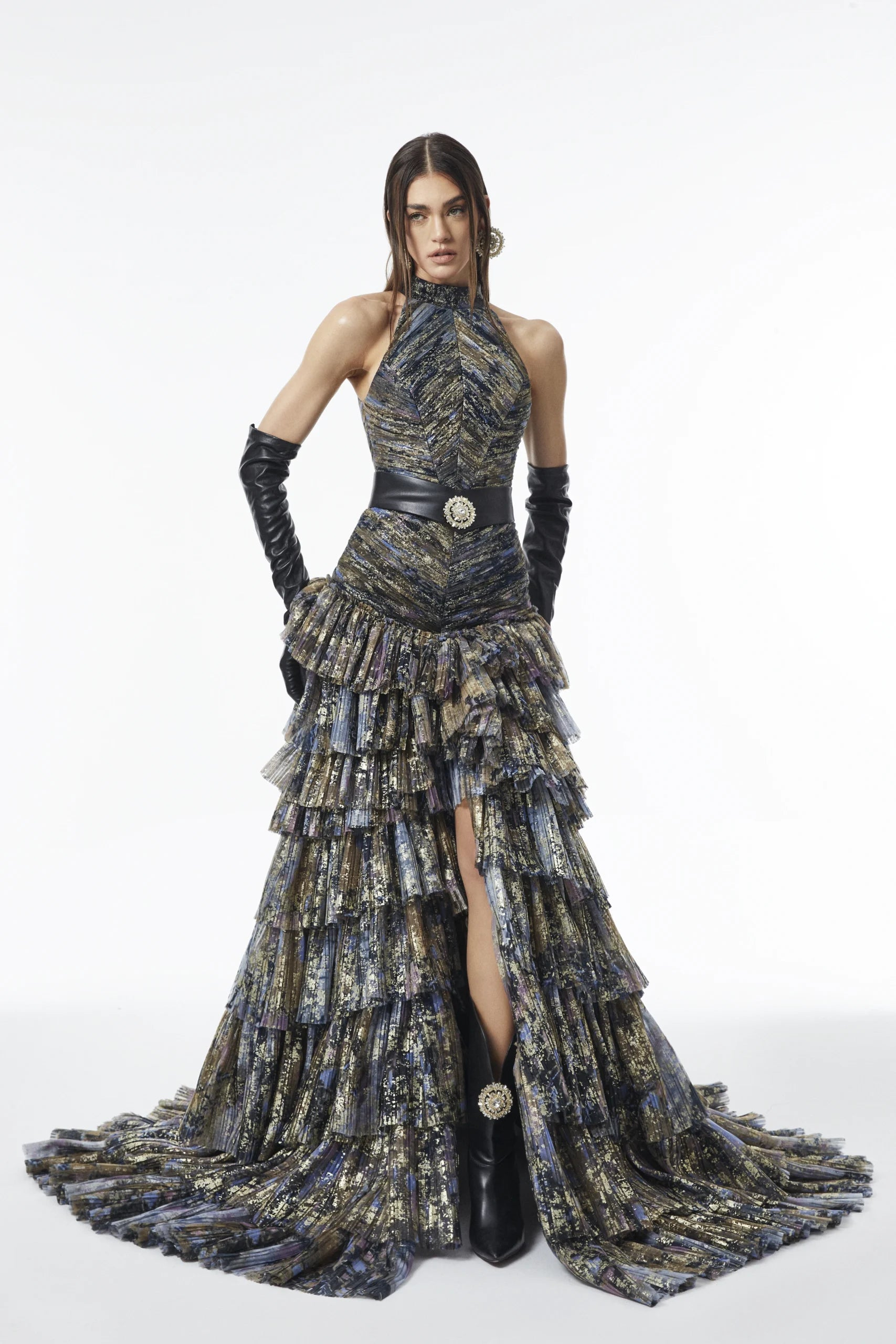 Coralie Layered Ruffle Maxi Dress