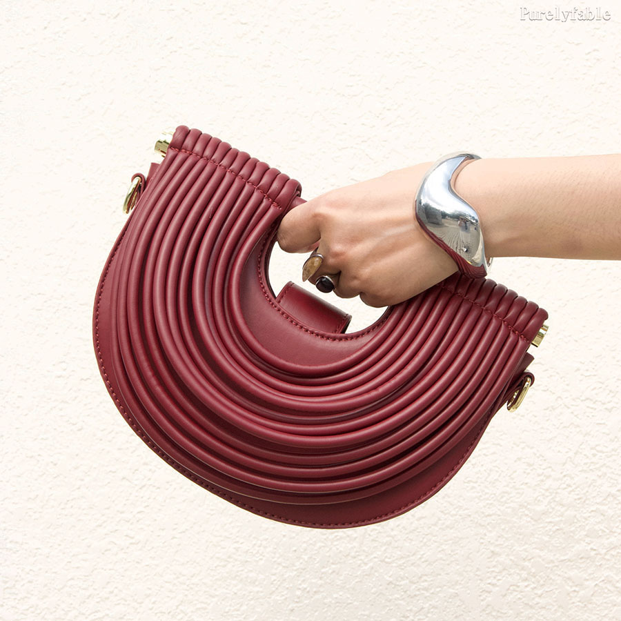 Wine Red Noodle Bag
