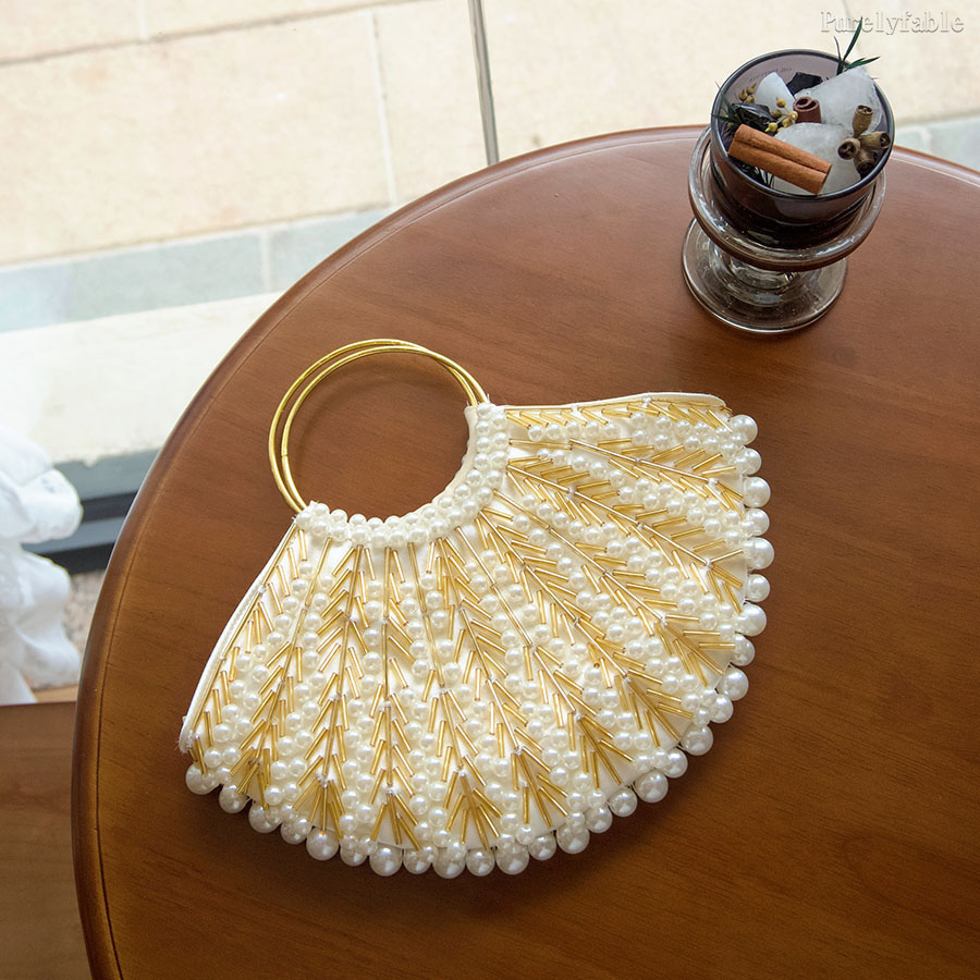 Golden Circular Handbag