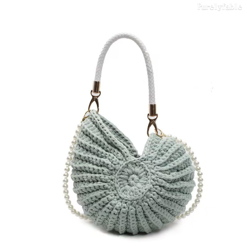 Green Conch Shell Bag