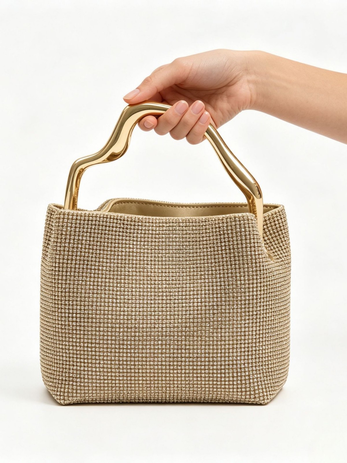 Gold Rhinestone Handbag