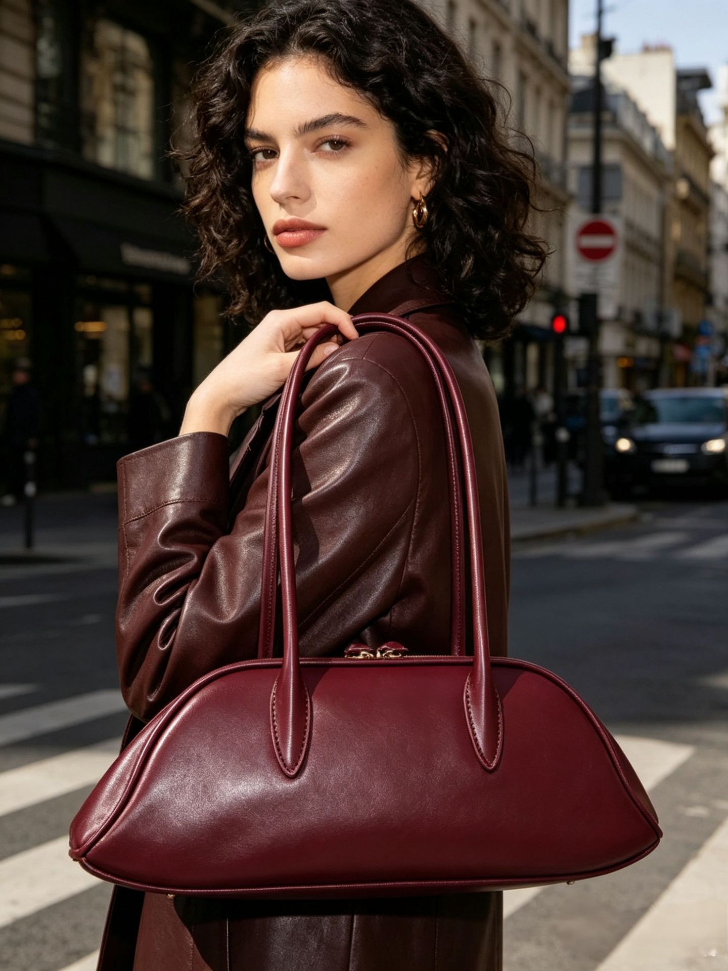 Yellow Boston Baguette Bag