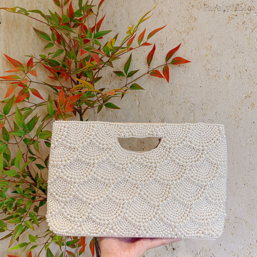 White Pearl Banquet Bag