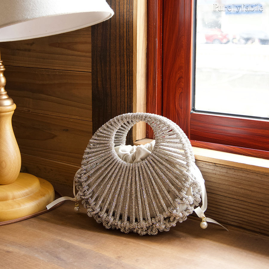Black Fan-Shaped HandbBag