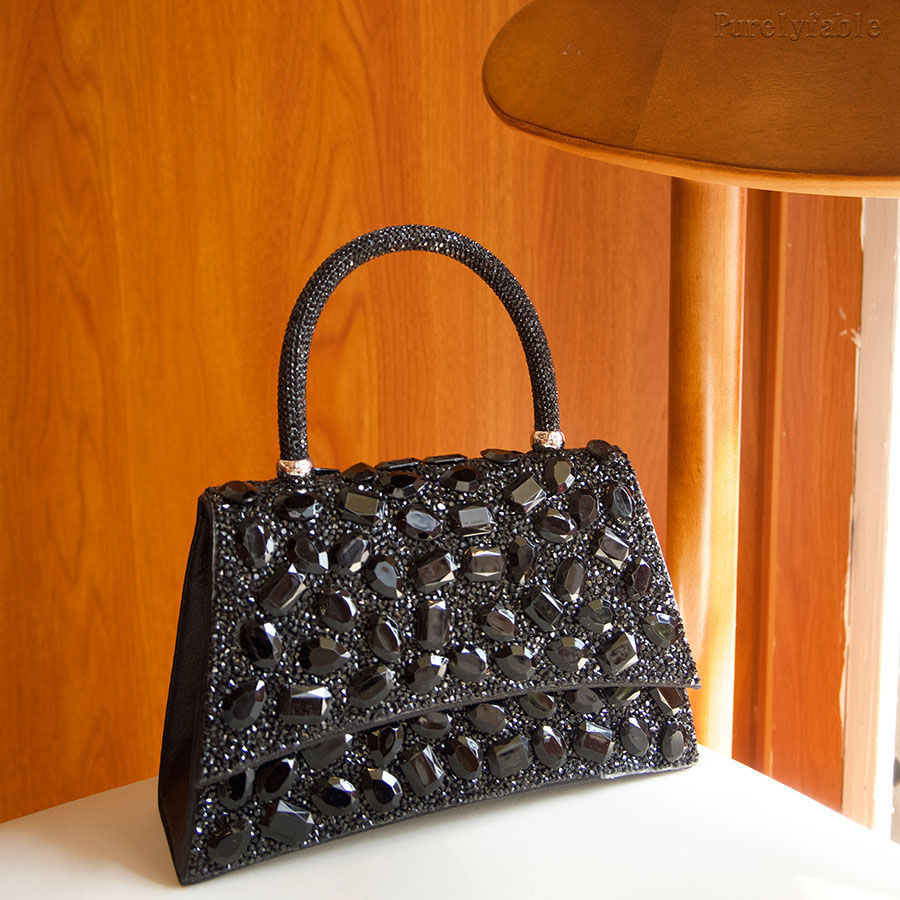 Black Handheld Banquet Bag